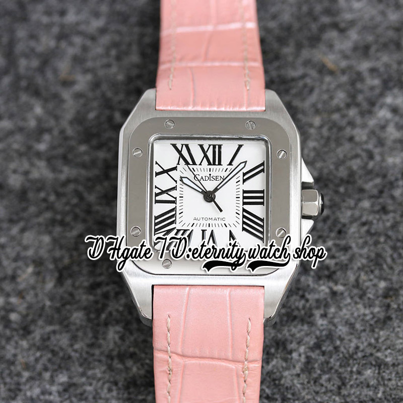 

TWF V12 tw20126 Japan Miyota NH05 Automatic Womens Watch 36MM 316L Stainless Case White Dial Roman Markers Pink Leather Strap 2023 High Quality Ladies Watches, Watch waterproof production cost