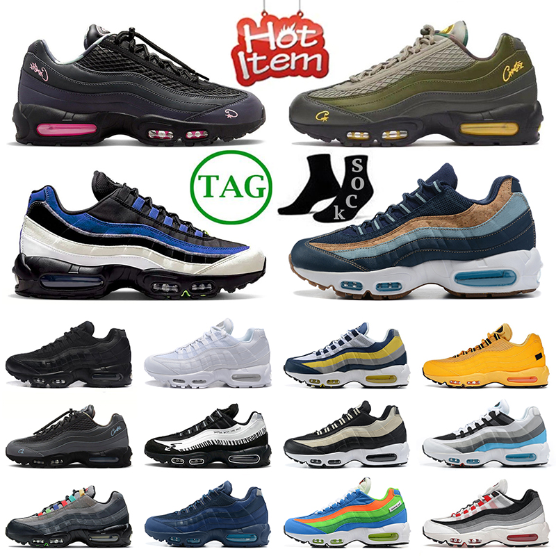 

95 95s men women running shoes Corteiz x Pink Beam Aegean Storm Sequoia Neon Worldwide Triple Black White Metallic Greedy 3.0 Cool Grey trainer sports sneakers eur 36-46, 40-46 white red