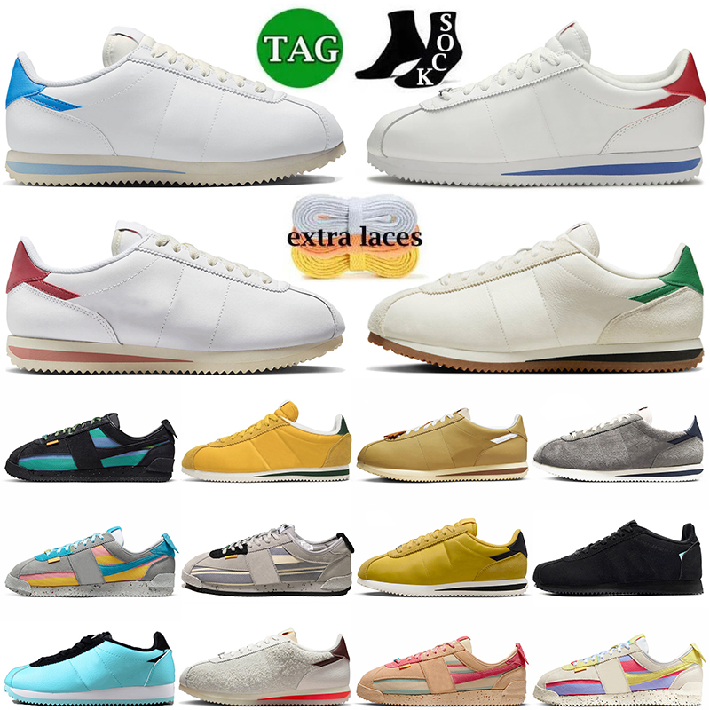 

2023 Fashion Union LA X Cortez x Casual Shoes Men Women Platform OG Sp Union Vivid Sulfur Sneakers With Socks LonBlack White Gorge Green Off Jogging Trainers, A1 cortez x