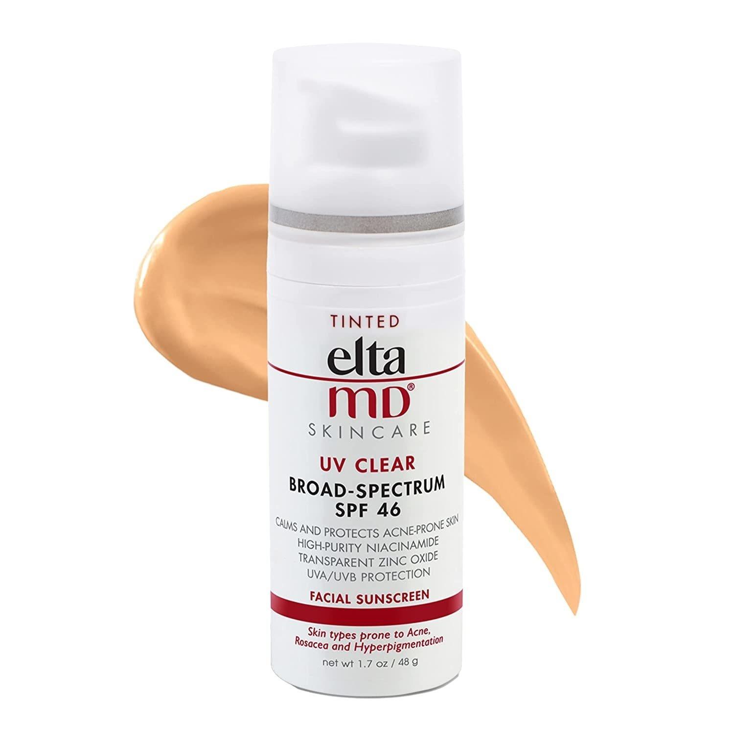 

Accessories Elta Md Uv Spf46 Tinted Sunscreen Broad Spectrum Face Sunscreen for Sensitive and Acneprone Skin Oilfree Colored Version 48g