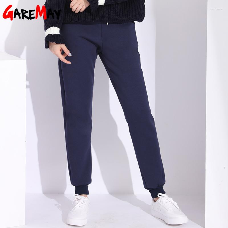 

Women's Pants Cashmere Warm Winter Harem For Women Causal Thick Velvet 5XL Trousers Classic, Navy blue