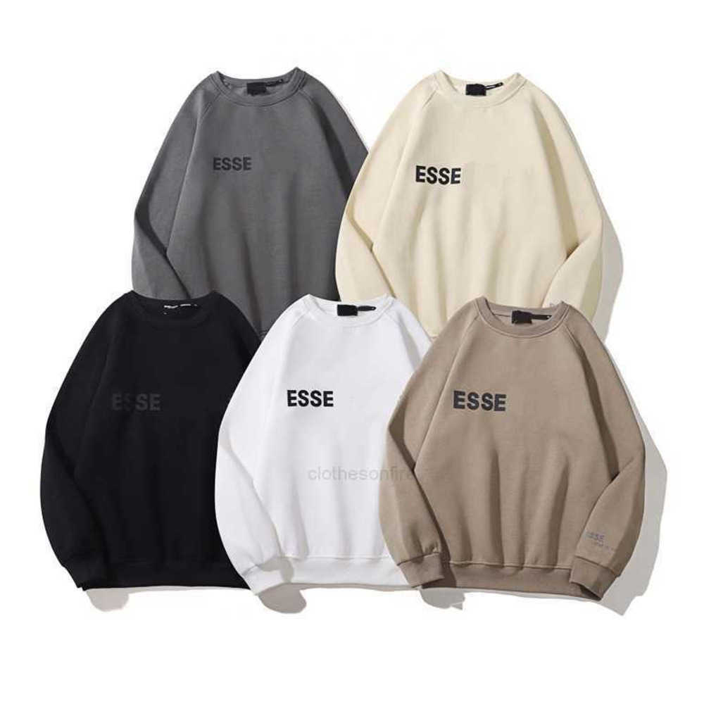 

Fashion Ess Designer Hoody hoodie FOG double line ESS20 24 new men's and women's round neck sweater flocking lovers loose plush pullover 26, Shipping fee