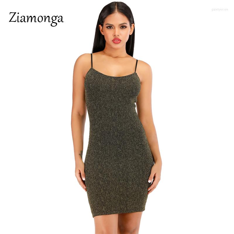 

Casual Dresses Ziamonga O Neck Sexy Shiny Club Dress Black Gold Mini Ladies For Women Ribben Bodycon Summer Spaghetti Strap 2023