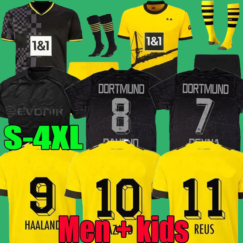 

Dortmund soccer jerseys REUS 23 24 season 110TH HALLER Borussia HAALAND KAMARA 2023 black football shirt REUS BELLINGHAM HUMMELS REYNA BRANDT men kids kit maillot, 2324;home (3)
