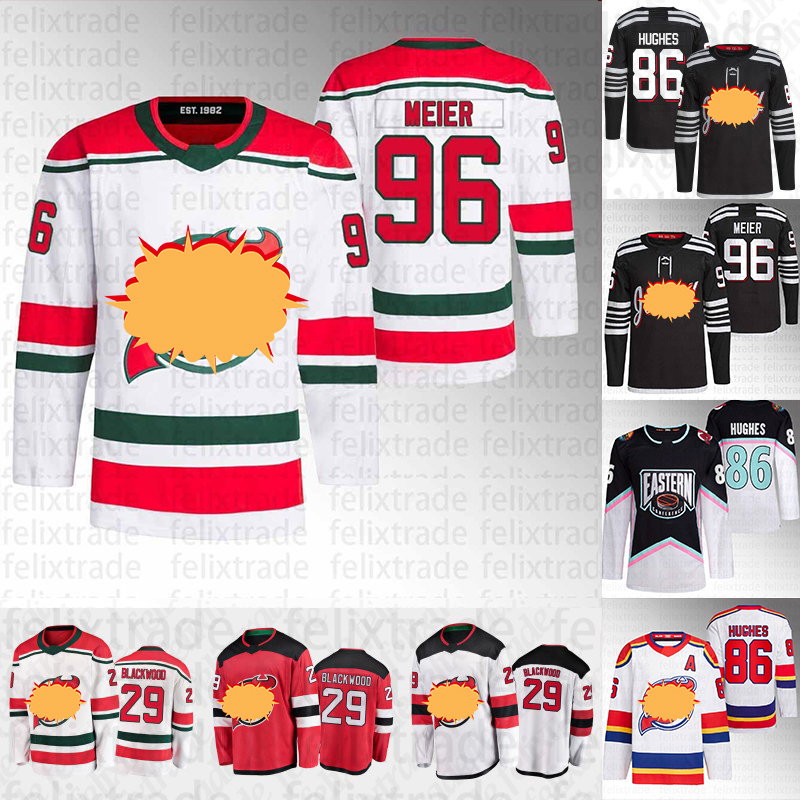 

Timo Meier Jack Hughes New Jersey 2023 Reverse Retro Jersey Devils Jerseys Jack Hughes Nico Hischier Dawson Mercer Patrik Elias Scott Niedermayer Dougie Hamilton, Mens s-xxxl black