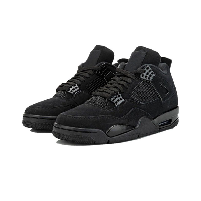

Sports Shoes Jumpman 4 black cat Red Thunder White Oreo Style mens and women sneakers 4s Trendy style casual shoes outdoor sports running shoes Lace up Zhongbang shoes, 33