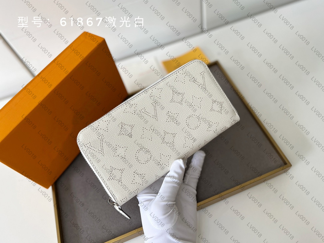 

classics Luxury designer laser hollowed out wallet zipper long purse women clutch bag card holder with original box dust bag M61867, Invoices (are not sold separately