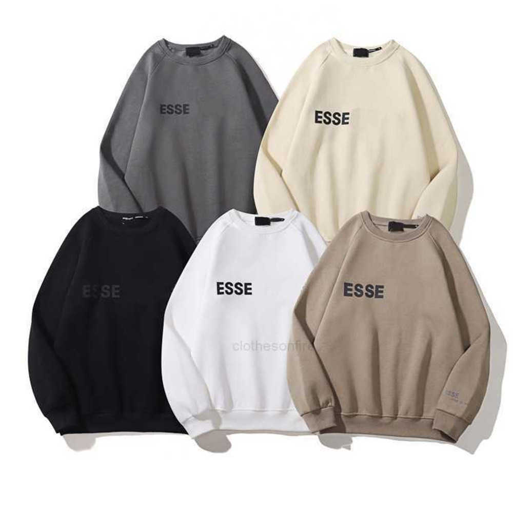 

Fashion Ess Designer Hoody hoodie FOG double line ESS20 24 new men's and women's round neck sweater flocking lovers loose plush pullover 45, Shipping fee