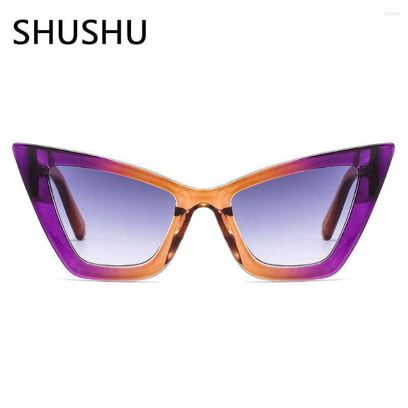 

Sunglasses Vintage Designer Big Frame Woman Sun Glasses For Female Fashion Cat Eye UV400 Eyewear Oculos Gafas