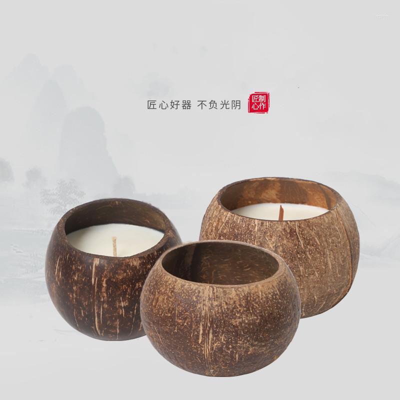 

Candle Holders Simple Coconut Shell Restaurant Cup Creative Ornament Holder (no Candle) Household Decoration Candlestick