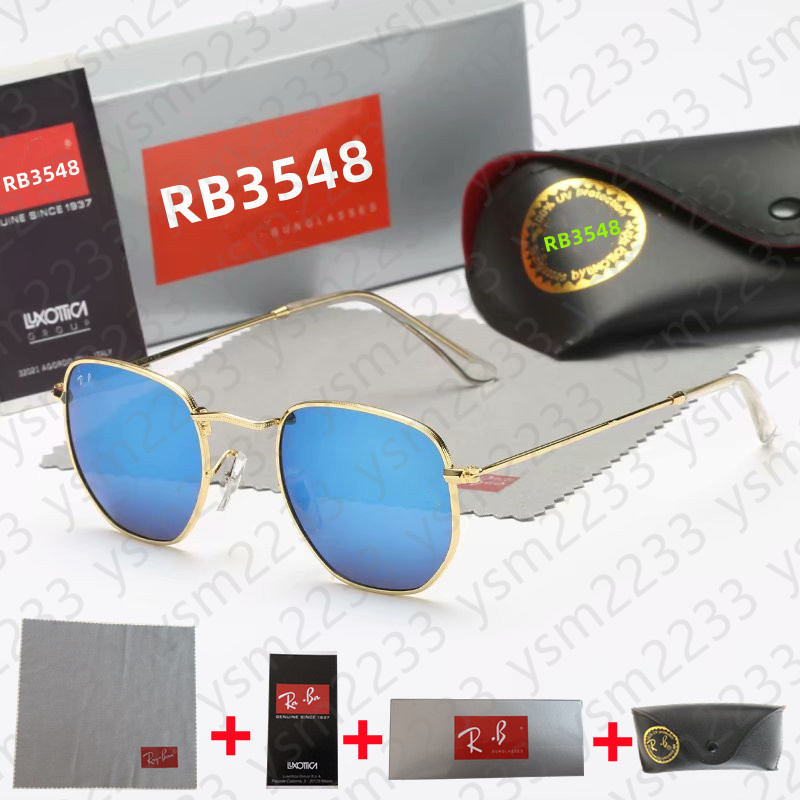 

Pilot Mens RB3548 sunglasses womens driving sunglass man woman sun glasses uv protection glass lenses with free leather case and retail package for men women