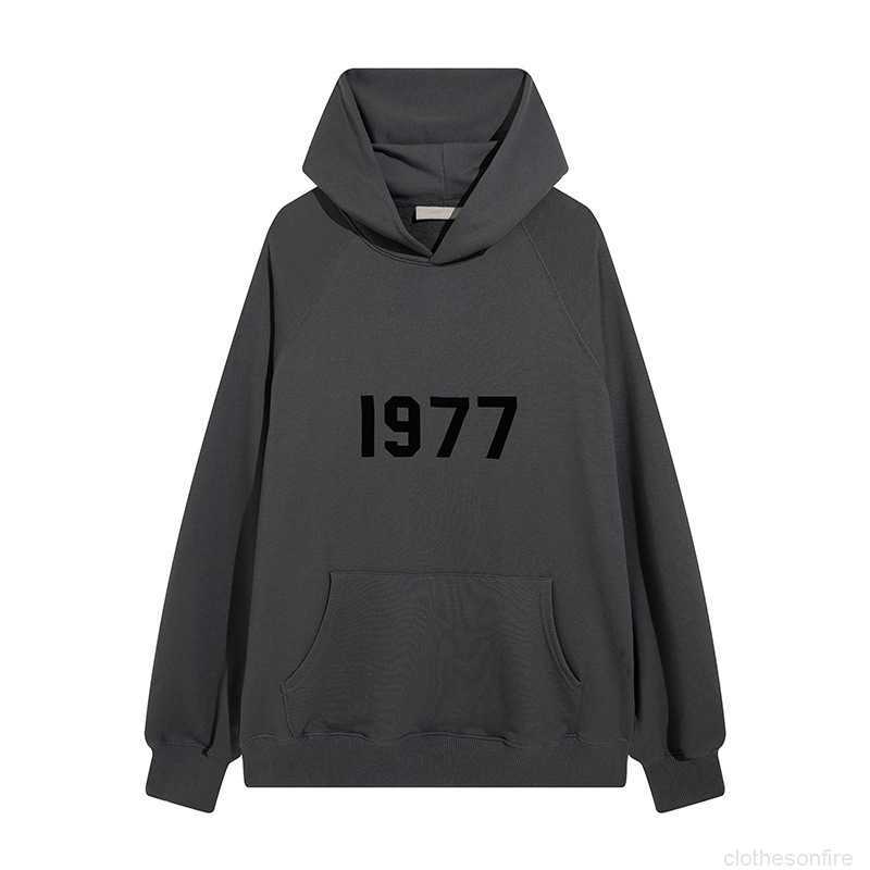 

mens Designer Hoodie Sweatshirts Hoodies Ess 1977 on Front Hooded for Man women Fog God of Multi Thread Flocking 1977 High Street Couple23