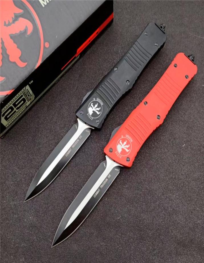 

Micro tech COMBAT DE Automatic Knife out the front BladeAviation Aluminum HandleCamping outdoor tool EDC Pocket Knives 1742472