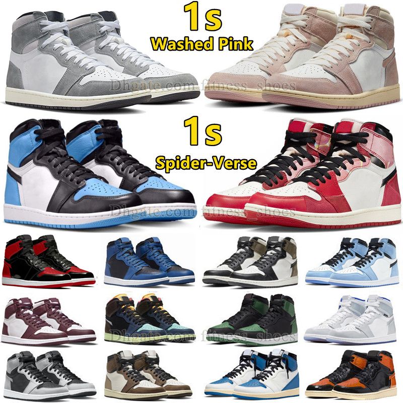 

Jumpman 1 Wash Black Pink Basketball Shoes 2023 New 1s Next Chapter Spider Verse Origin Story Chicago Unc Toe University Blue Reverse Laney Mid Space Jam Man Trainers, M24 36-46 mid lakers yellow