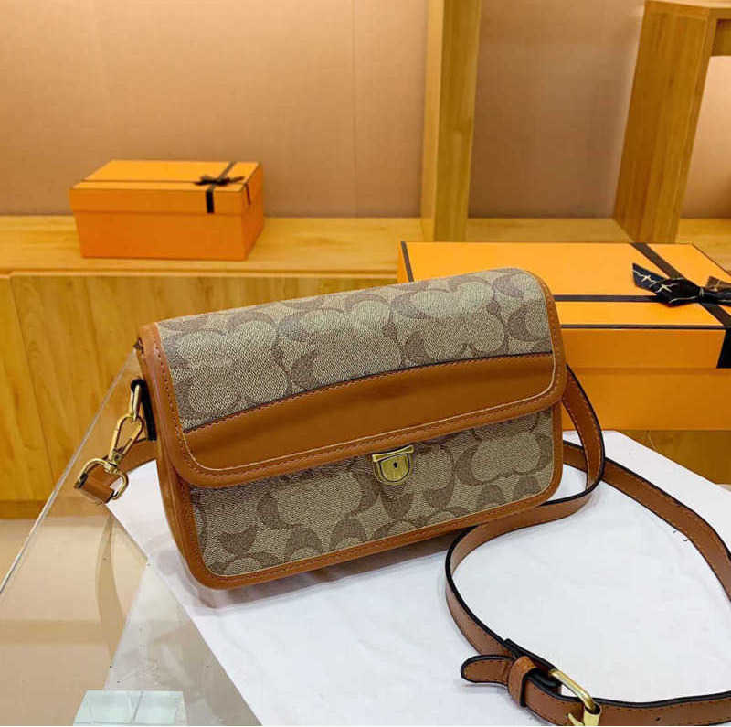 

Bags Totes Handbag Designer Bag Women Classic Imitation Famous Brand Printed Letter Splicing Buckle Shoulder Bag Fashion Style Party Dinner, Color5