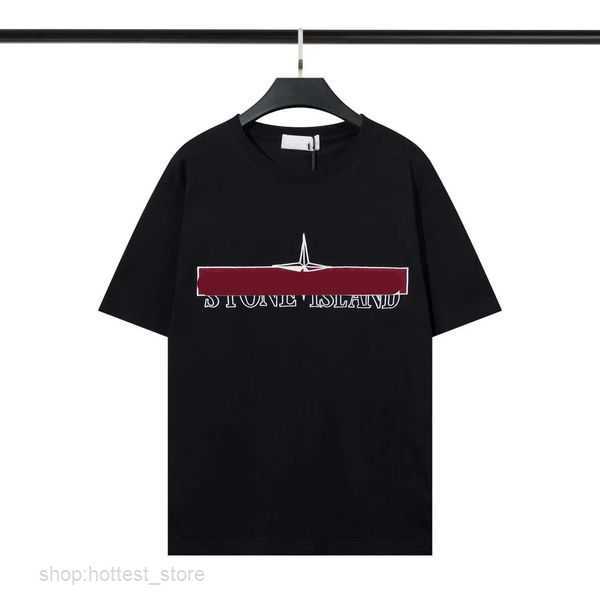 

Brand Designer Mens t Shirts Men Black White Stone Summer Print Tshirt Is Land Fashion Leisure Clothes Tops Clothing Short Sleeved Shirt Man 0223 5 TYU7, Not for sale