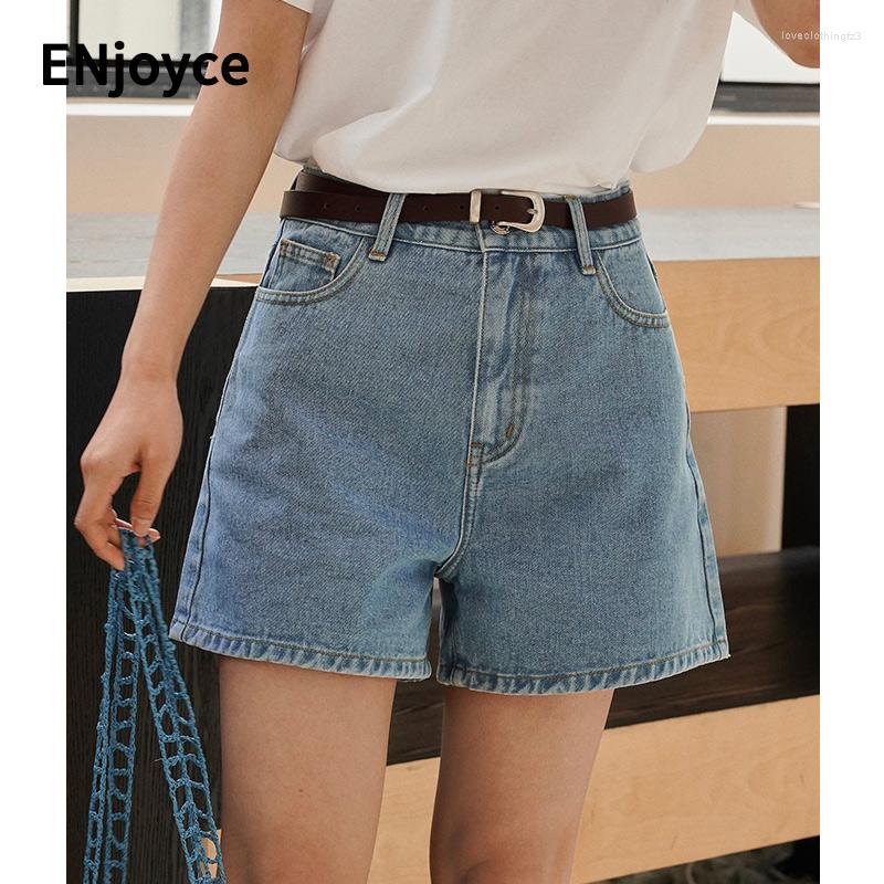 

Women' Shorts 2023 Summer Women American Retro Sexy Denim Female Casual Loose High Waist Short Jeans Pants Cotton A-line Pant, Blue