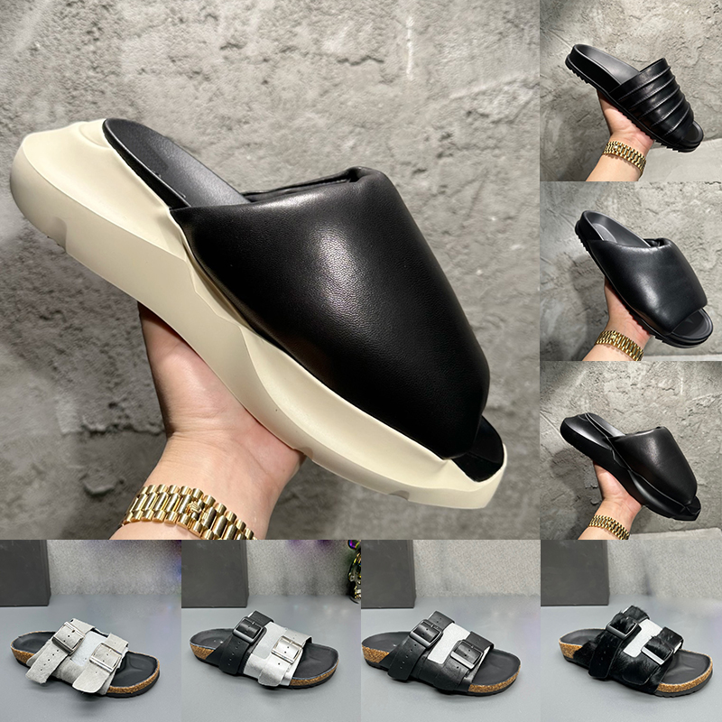 

Designer Sandals For Mens Leather Outdoor Thick Bottom Slippers Clogs Black White Rick Sandale sandale Edfu Geth Puffer Platform Summer Shoes slides
