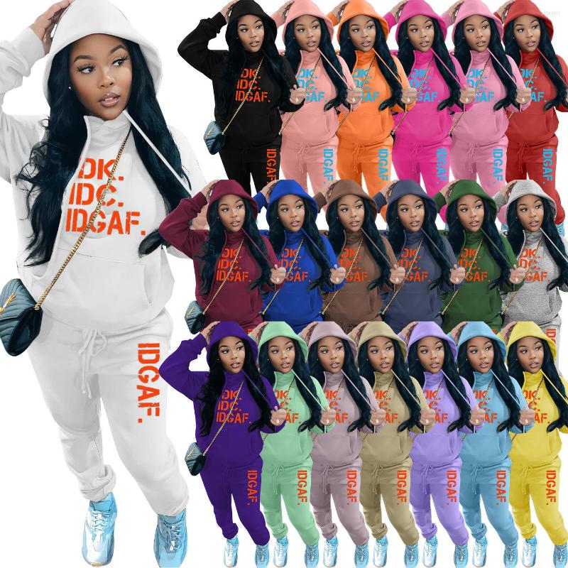 

Women's Two Piece Pants 2023 Spring 2 Set Tracksuit Hoodies Long Sleeve Sports Jogging Suit Female Streetwear Outfits Winter Clothes For, Rose red