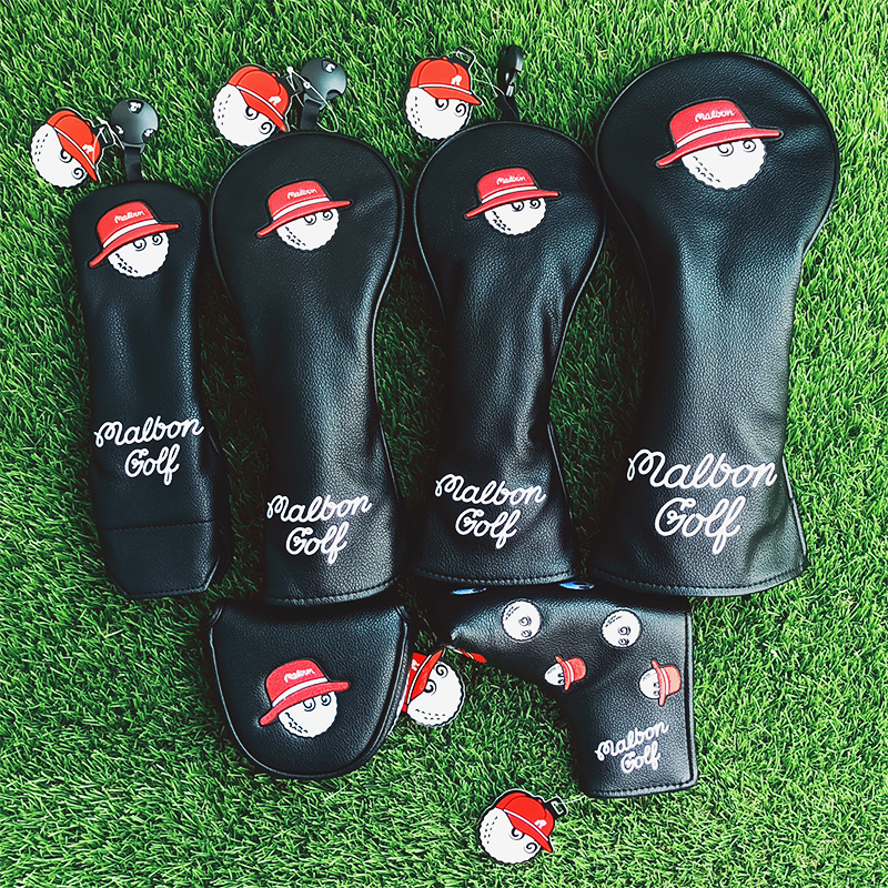 

Other Golf Products Black malbon golf head cover driver wood irons putter hybrids covers 230606