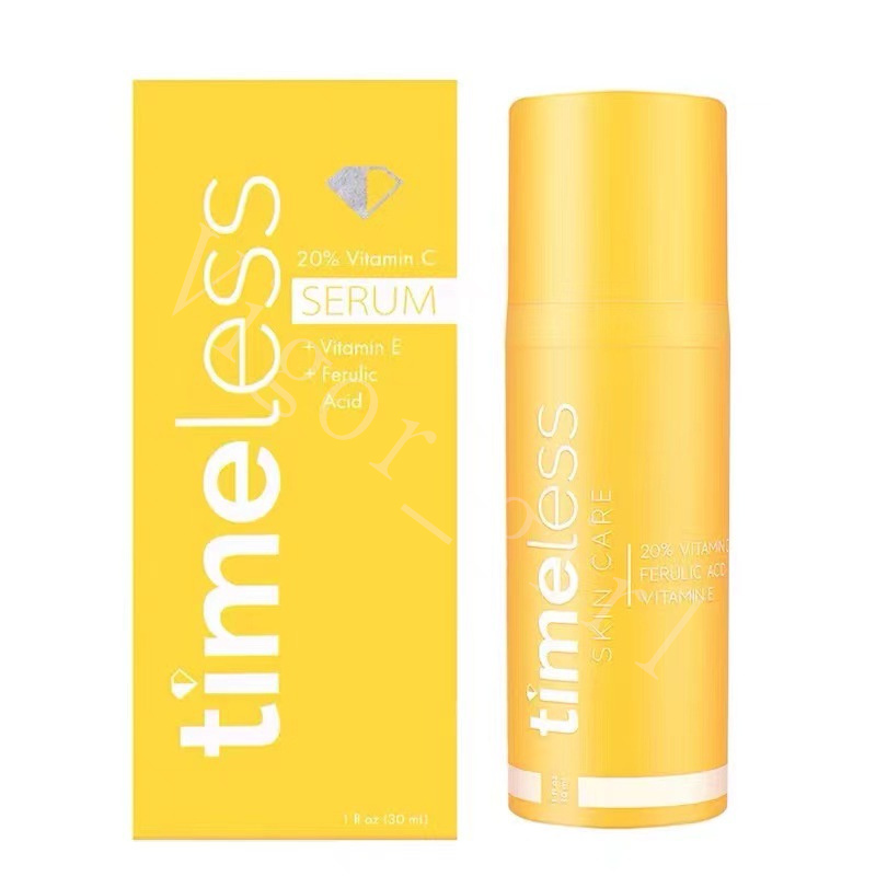 

Hot Selling Timeless Serum Skin Care Time less 20% Vitamin C 30ml Face care serum essence VE Ferulic Acid Fast Free Shipping, Mixed color