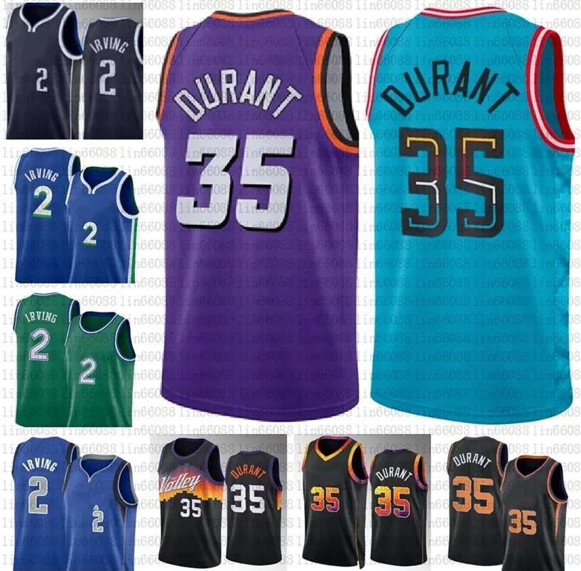 

Kyrie Irving Maverick Basketball Jerseys Sun PHX Kevin Durant jersey, As8
