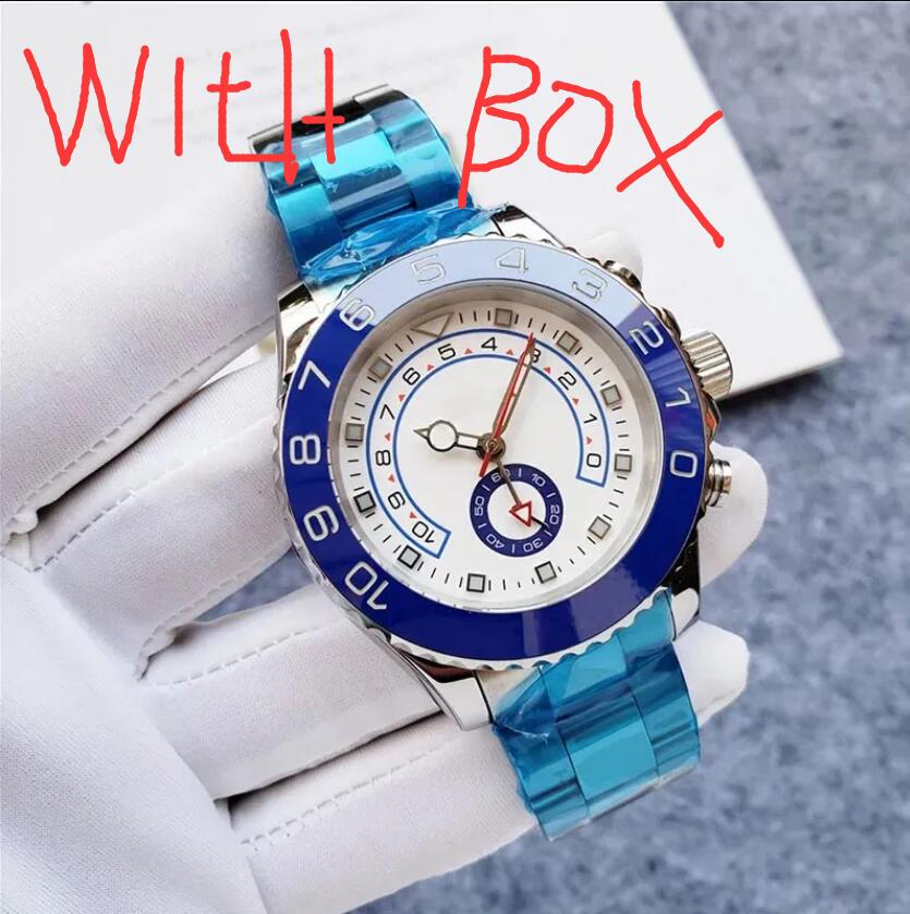 

Mens watch designer luxury watches 42mm sliding movement stainless steel strap automatic mechanical luminous waterproof movement men wristwatches, Box