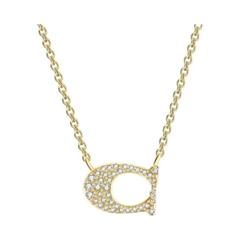 

Brand Style Luxury Designer Letter Pendant Necklace 18K Gold plated crystal Pearl sweater Luxury necklace for women's wedding party jewelry accessories