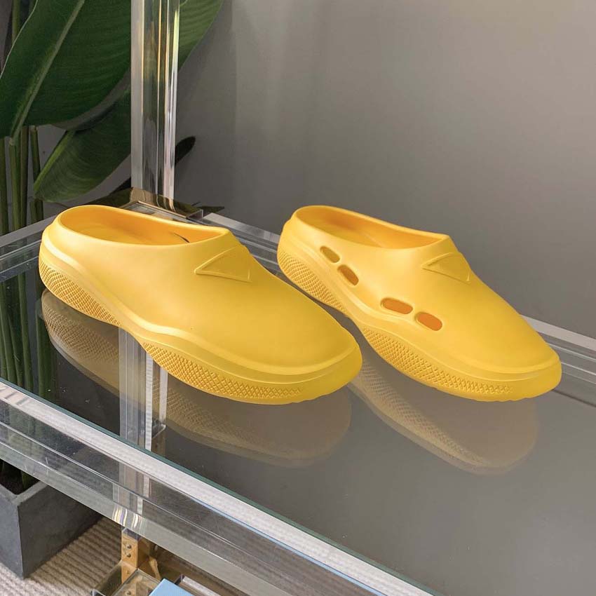 

Fashion Sandal Womens Slipper Foam rubber mules Hollow Pattern Slippers Transparent Materials Sandal Rubber Flats Slipper, #7