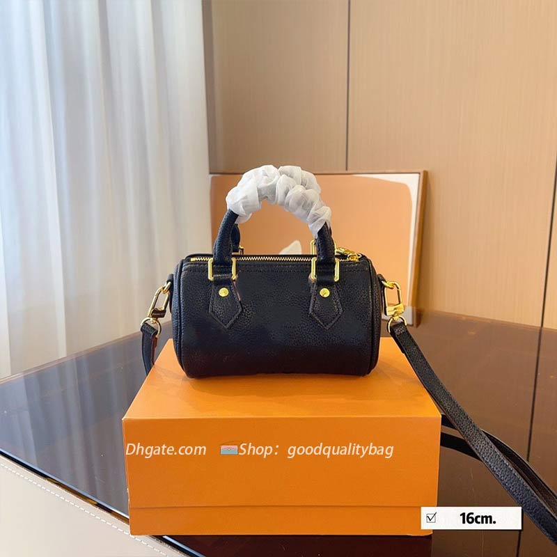 

Ladies Fashion Designer bag Luxury totes speedy nano POCHETTE ACCESSOIRES Coin Purse Wallet Chain Bag Key Pouch High Quality TOP 5A, White with grey logo