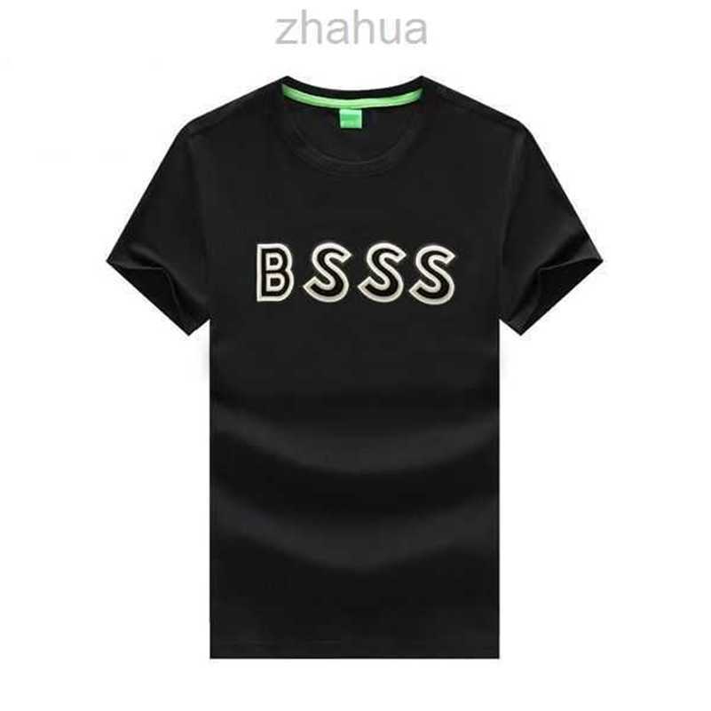 

Designer Mens T shirt bos High quality New classic Printed Tee casual fashion Luxury 100% high-grade cotton Breathable shirt Street Sleeve Shirt MMYQ