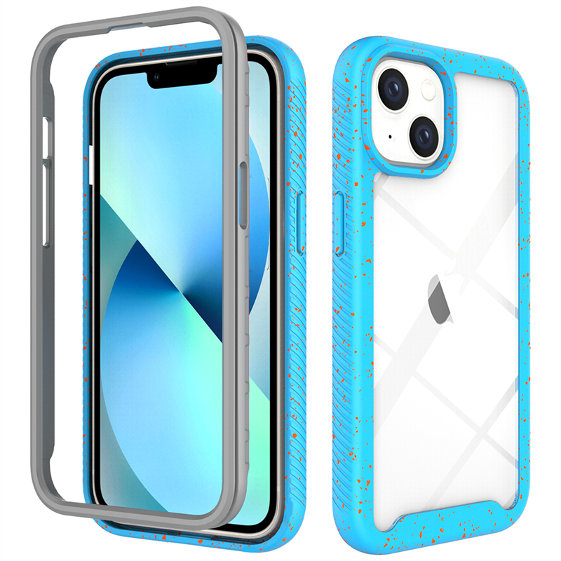 

Clear Acrylic Phone Cases for iphone 15 14 MAX 13 MINI 12 Mini 14 Plus 12 11 XS X XR 6 7 8G SE2 SE3 XS MAX 15 Pro Max 2in1 Color Dots Shockproof TPU PC Back Cover, Dark blue one mode 50pc