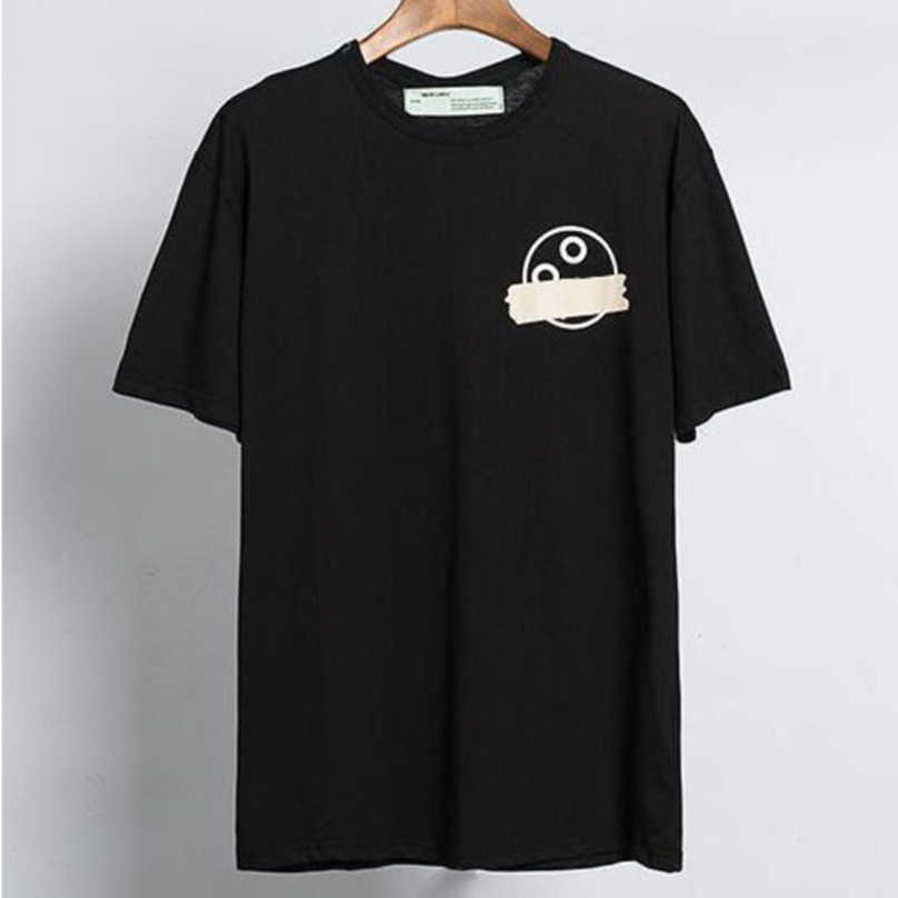 

Fashion Men's Luxury t Shirts Brand White Black T-shirts Back Arrow x Printd Women Tops Tees Couples Sport Loose Large Fat Eur Size T-shirt Hip Hop Short Sleeve Tshirt KJAS