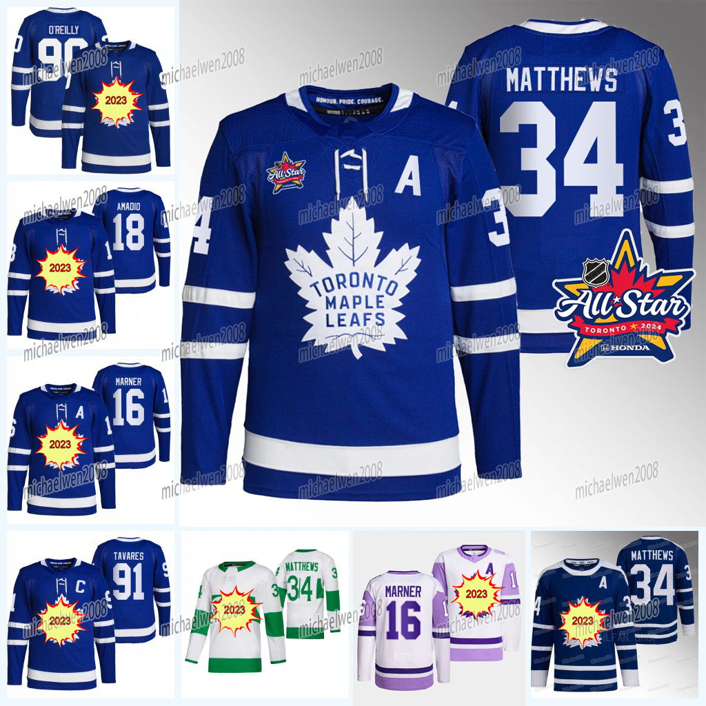 

Maple Leafs 2024 All Star Jersey Auston Matthews Ryan Reaves Mitchell Marner John Tavares Morgan Rielly William Nylander Tyler Bertuzzi John Klingberg Toronto, Blue