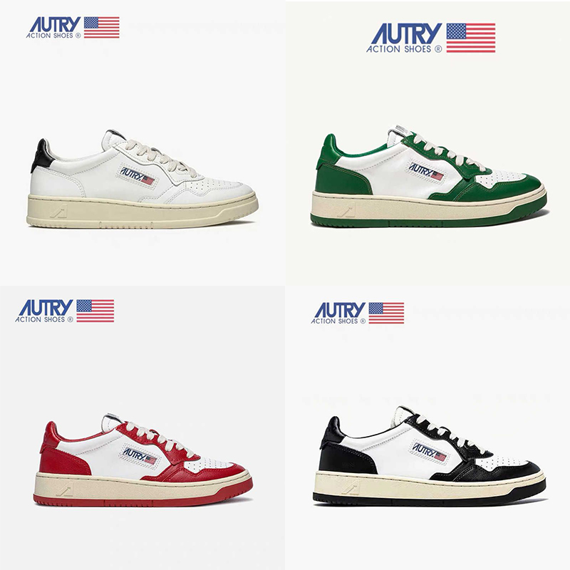 

Designer Autries Casual Shoes USA Medalist Leather Low Sneaker women Sneakers Triple White Black Gold red Silver Azure Blue Pink top quality fashion womens trainers