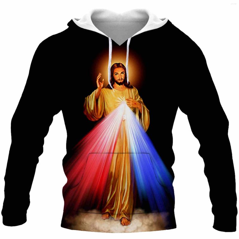 

Men's Hoodies Jesus Men's Hoodie 3D Print Autumn Long Sleeve Fashion Hooded Pullover Sweatshirt Large Unisex Clothing Casual For Men, Beige