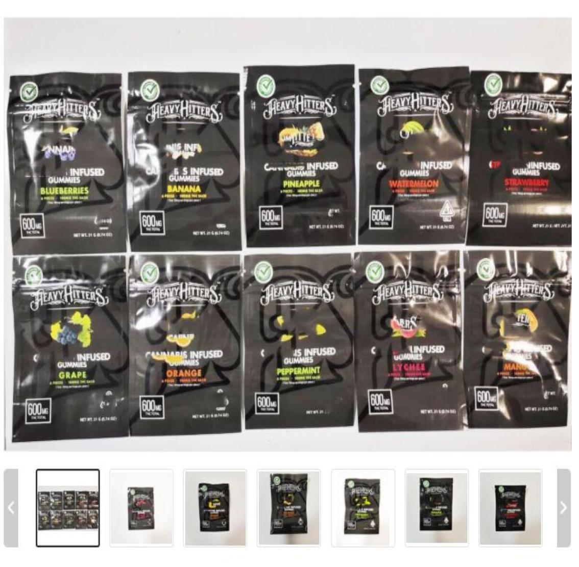 

gummies heavy hitters sour sweet then stoned packaging bags gummy mylar candy 600mg package resealable edibles packing bag sgg6064435