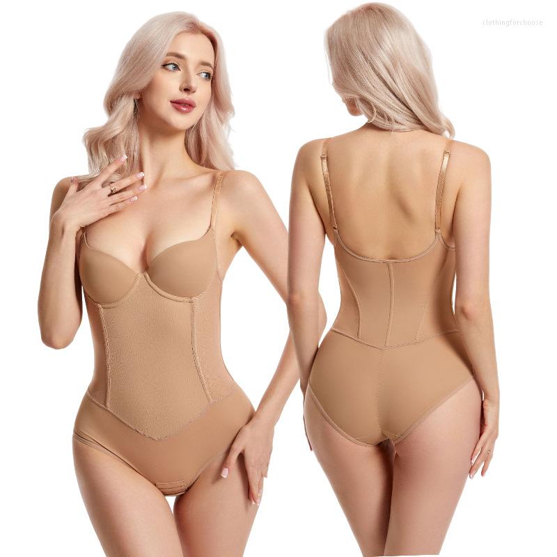 

Women' Shapers Sexy Body Shaper Waist Trainer Corset Slimming Sheath Belly Women BuLifter Corrective Underwear Bodysuits Shapewear, Beige