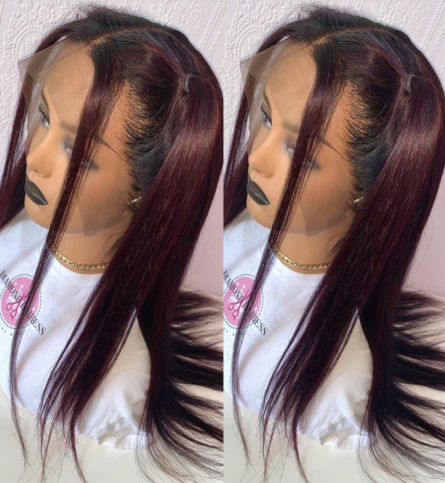 

Human Hair Wigs Straight 360 Lace Front Wig Brazilian Straight Human Hair Wigs 13X6 Lace Front Wig9117851, Auburn