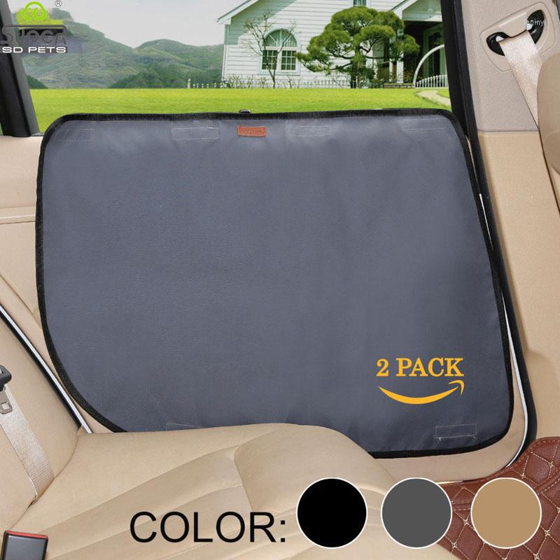 

Dog Car Seat Covers 2PCS/PACK Pet Door Cover Protector Waterproof 600D Oxford Cloth Protection Mats Non-slip Scratch Guard For Pets