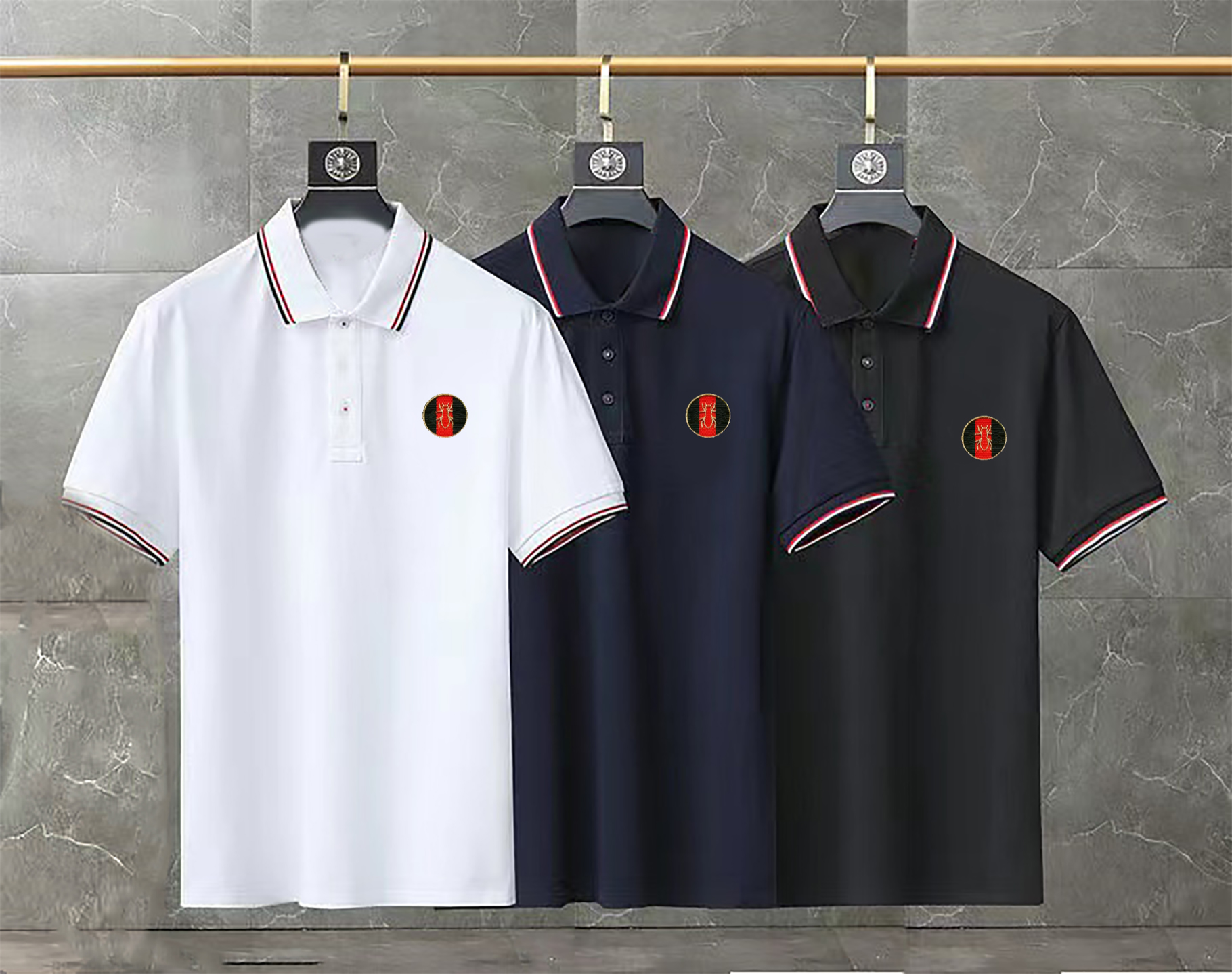 

2023 Summer Designer polo Shirt Men's Fashion Luxury Designer Men's Polo Shirt Embroidered Short Sleeve Casual Wear Size M-3XL, 03