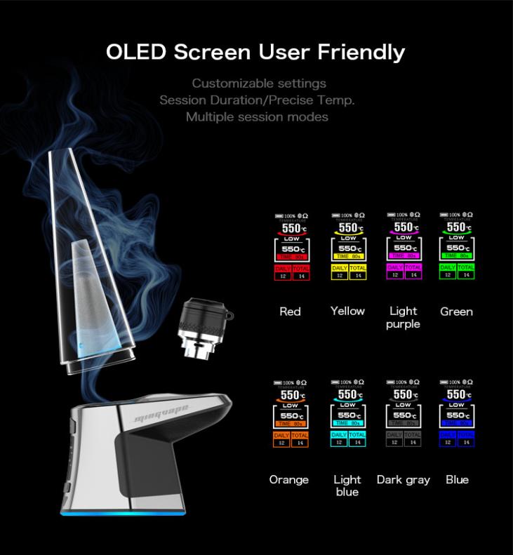 

MINGVAPE LUXO Enail Kit Hookah Smoking Pipes Wax Concentrate Shatter Budder Dab Rig Vape Mod 4 Heat Settings Temperature Control V4113816