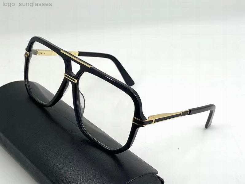 2024 Designer Legends 6025 Shiny Black Gold Eyeglasses Glasses Frames Mens Fashion Vintage Legends Sunglasses UV Protecton with Box-image-874718191