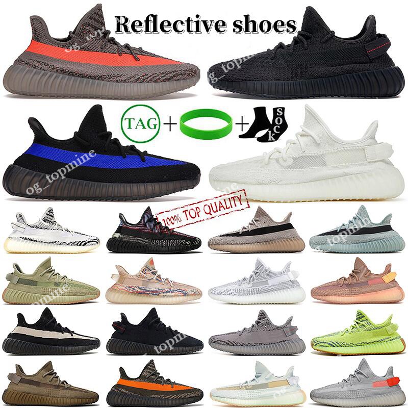 

350 v2 runner Bone 2.0 Dazzling Blue Oat Tailgate 3M Reflective Black White Zebra Beluga Natural Cinder Carbon Yecheil Onyx Chaussures, With logo [bone]