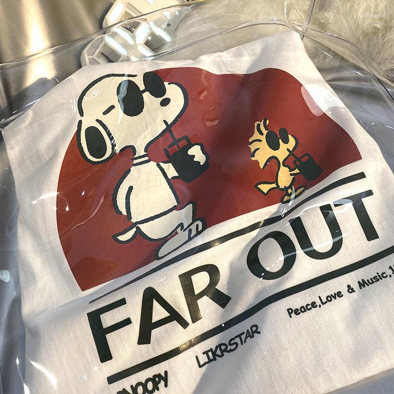 

Women' T Shirts Cotton Summer Port Style Printed Short Sleeve T-shirt Men' Loose Korean Version Of Top Ins Tide Half, Color 2