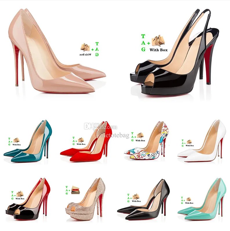 

23 Dress Shoes Red Bottoms High Heels Luxurys Womens Platform Women Designers Stiletto Peep-toes Sandals Sexy Pointed Toe Reds Bottom Sole 6cm 8cm 10cm 12cm 14cm, 30