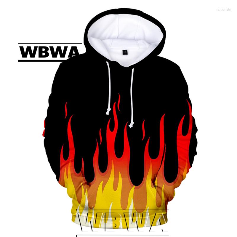 

Men's Hoodies Red And Yellow Flame Men Women Hip Hop Streetwear Dance Skateboard Sweatshirt Loose Fashion Trend Kids Adult 3D Hoodie, H3