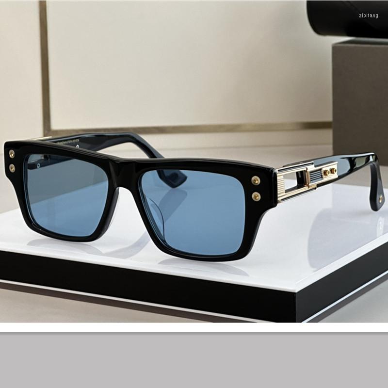 

Sunglasses For Women And Men Summer Acetate SEVEN DT 407 Brand Style Anti-Ultraviolet Retro Plate Full Frame Glasses Random Box