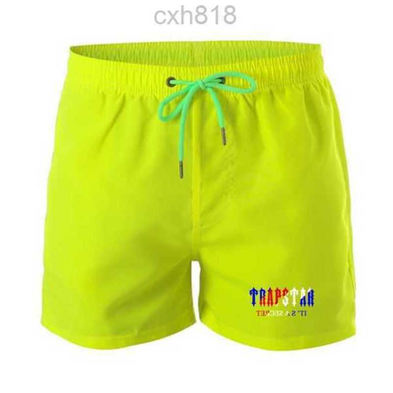 

Mens Designer Brand Trapstar Water Sports Shorts Summer Print Men Surf Beach Shorts Mesh Lining Swimwear Fashion Bermuda Shorts4N4R, Yellow