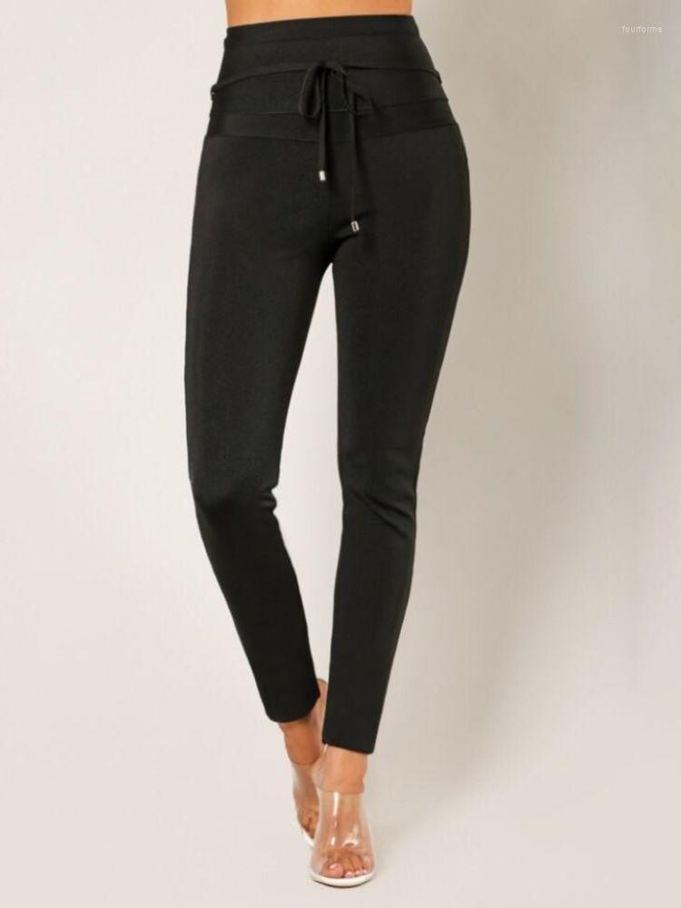 

Women's Pants Sheath Bodycon 2023 Arrivals Sexy Women Fashion Club Wear Elastic Stretchy High Quality Summer Charming Ladies, Black